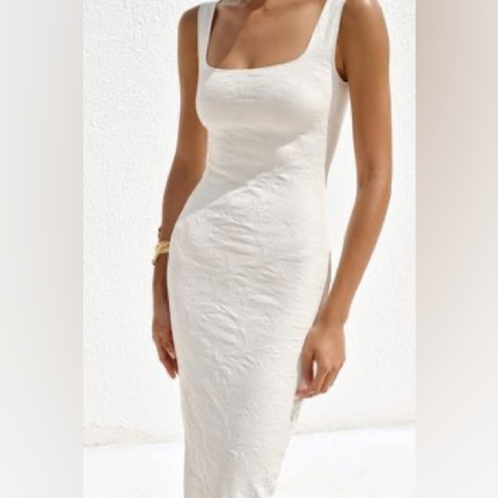 Zara White Midi Tank Dress - Picture 2 of 7